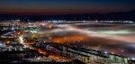 Туман над ночным Петропавловском