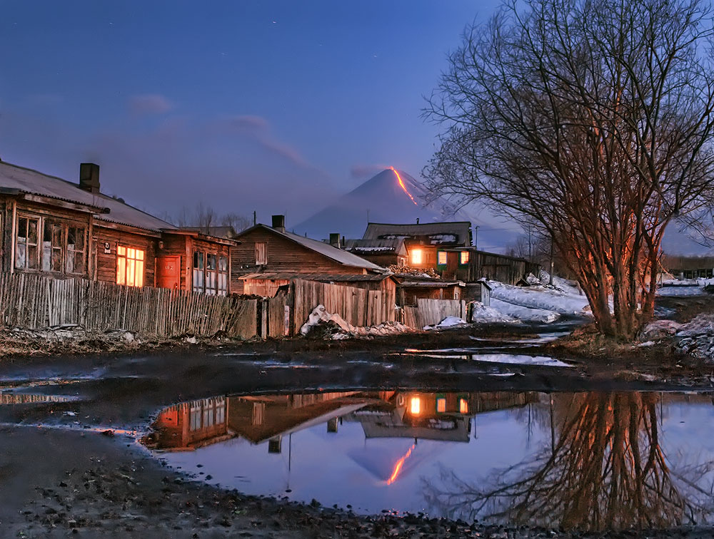 Деревня в тени вулкана