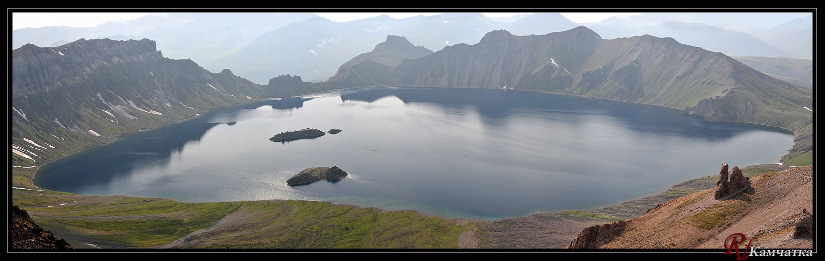 Панорама озера Хангар
